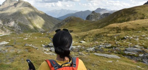 Great view towards the Monte Rosa