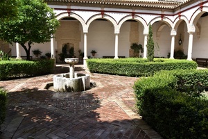 The courtyard at Iglesia de Santiago in Écija.