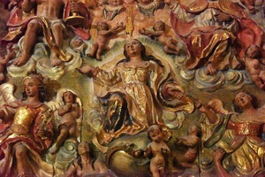Lovely detail of one of the masterpieces at Iglesia de Santiago.