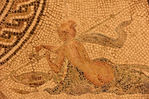 Roman floor mosaic celebrating female shapes.